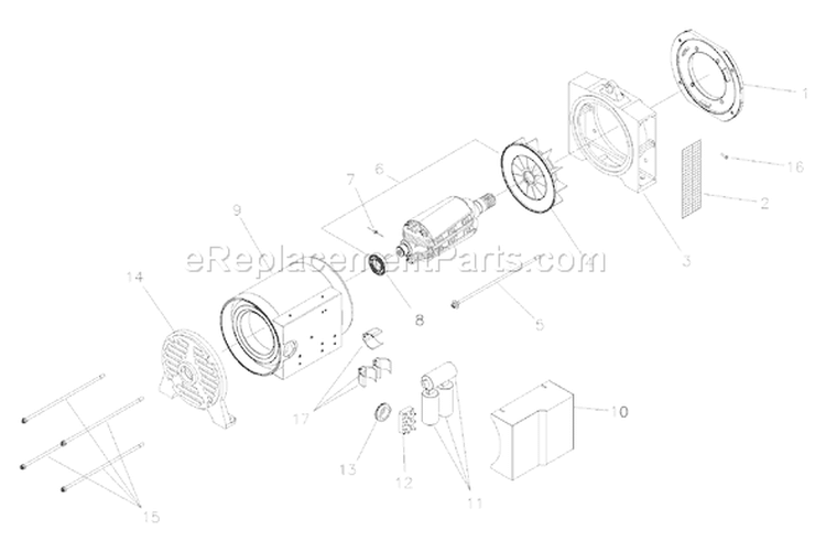 Page A Diagram and Parts List for 040294-0  Briggs and Stratton Generator